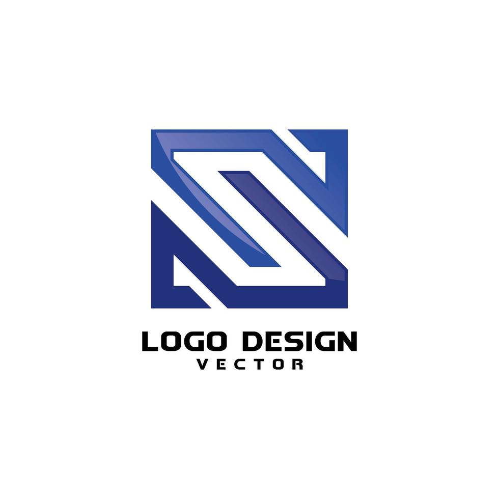 vetor de design de logotipo linear s