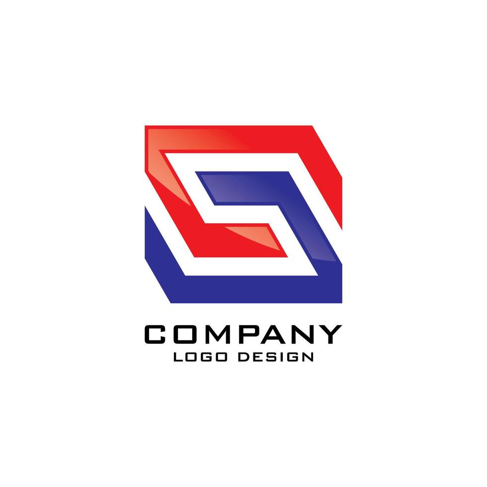 s símbolo vetor de design de logotipo de empresa de negócios