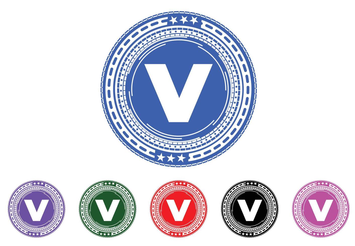 v letter novo logotipo e design de ícones vetor