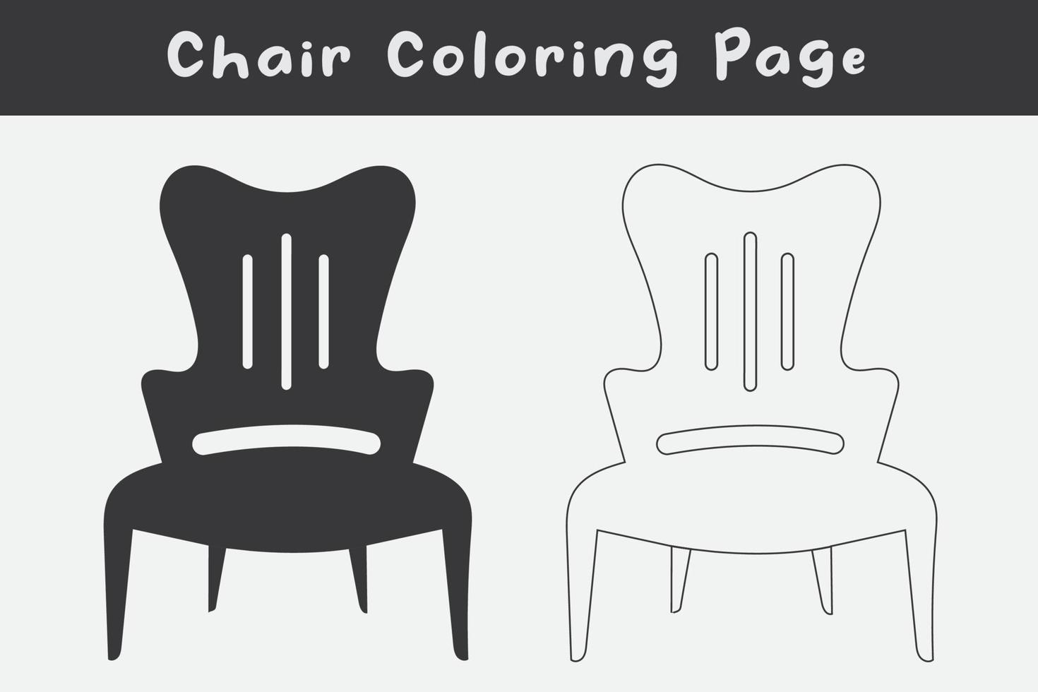 ilustração de ícone de cadeira vetor