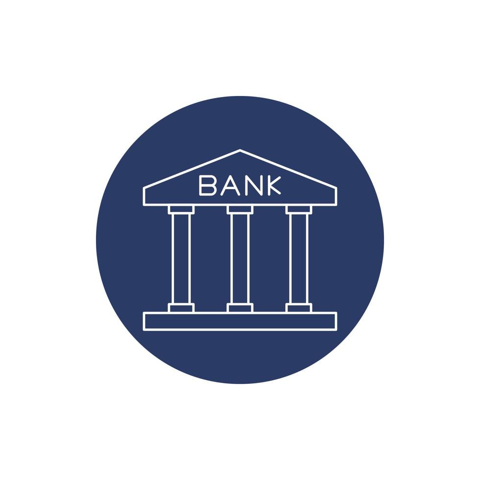 ícone de banco de prédio do governo vetor