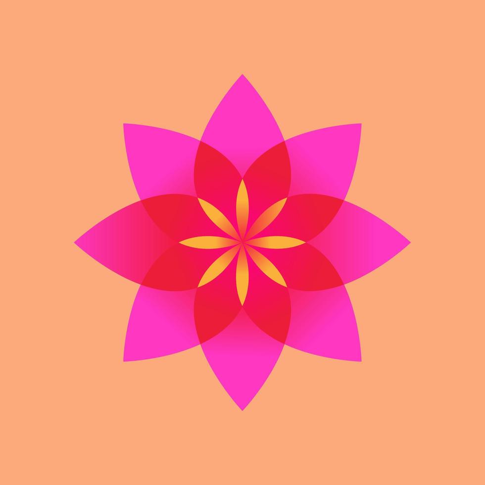 design de ilustração vetorial do logotipo da flor vetor