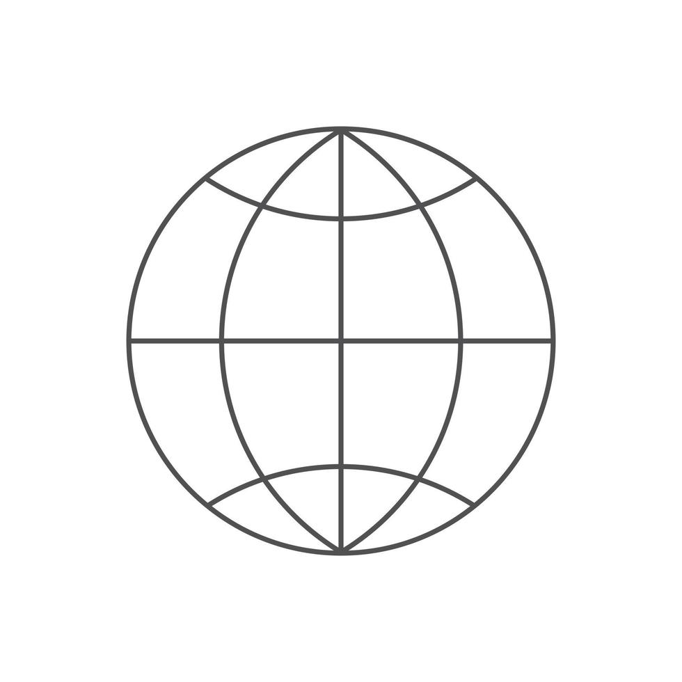 modelo de vetor de sinal de ícone global