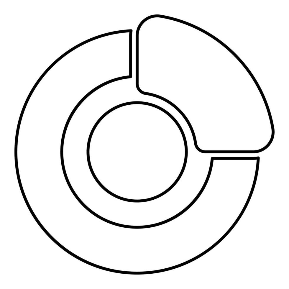 sistema de freio na roda automóvel carro disco pad tambor hidráulico contorno contorno linha ícone cor preta ilustração vetorial imagem fina estilo plano vetor