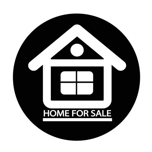 Casa para venda icon vetor