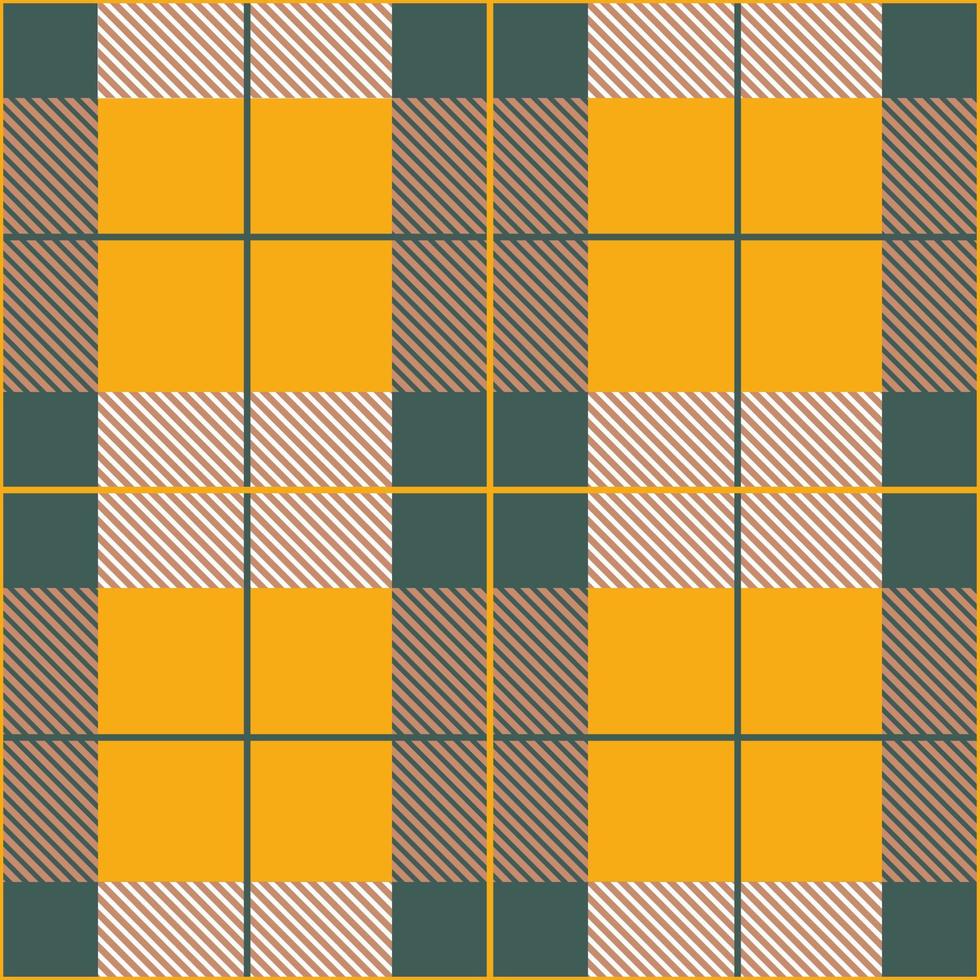 padrão sem emenda xadrez xadrez. design de colcha escocês de cor mostarda. padrão de tweed. vetor. vetor