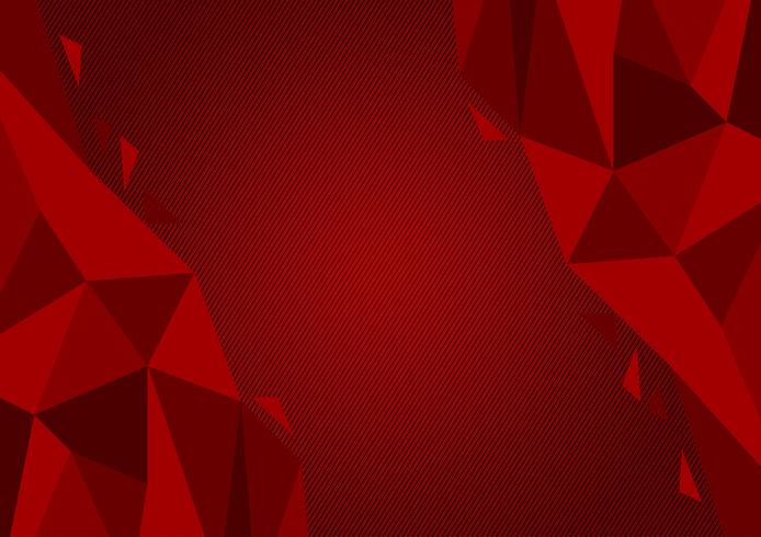 Polígono de cor vermelha abstrato design moderno, ilustração vetorial com espaço de cópia vetor