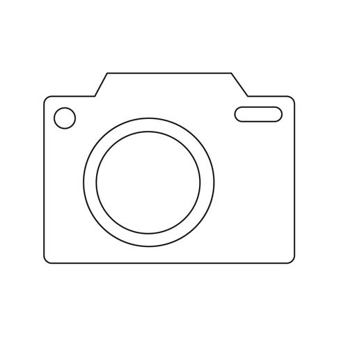 Ilustração em vetor ícone câmera