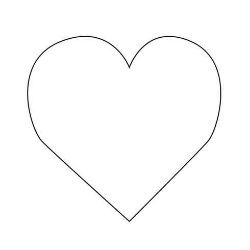 Ilustração em vetor ícone coração