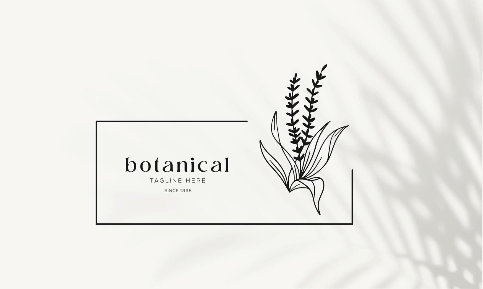 elemento floral botânico logotipo desenhado à mão com flores silvestres e folhas. logotipo para spa e salão de beleza, boutique, loja orgânica, casamento, designer floral, interior, fotografia, cosmético. vetor