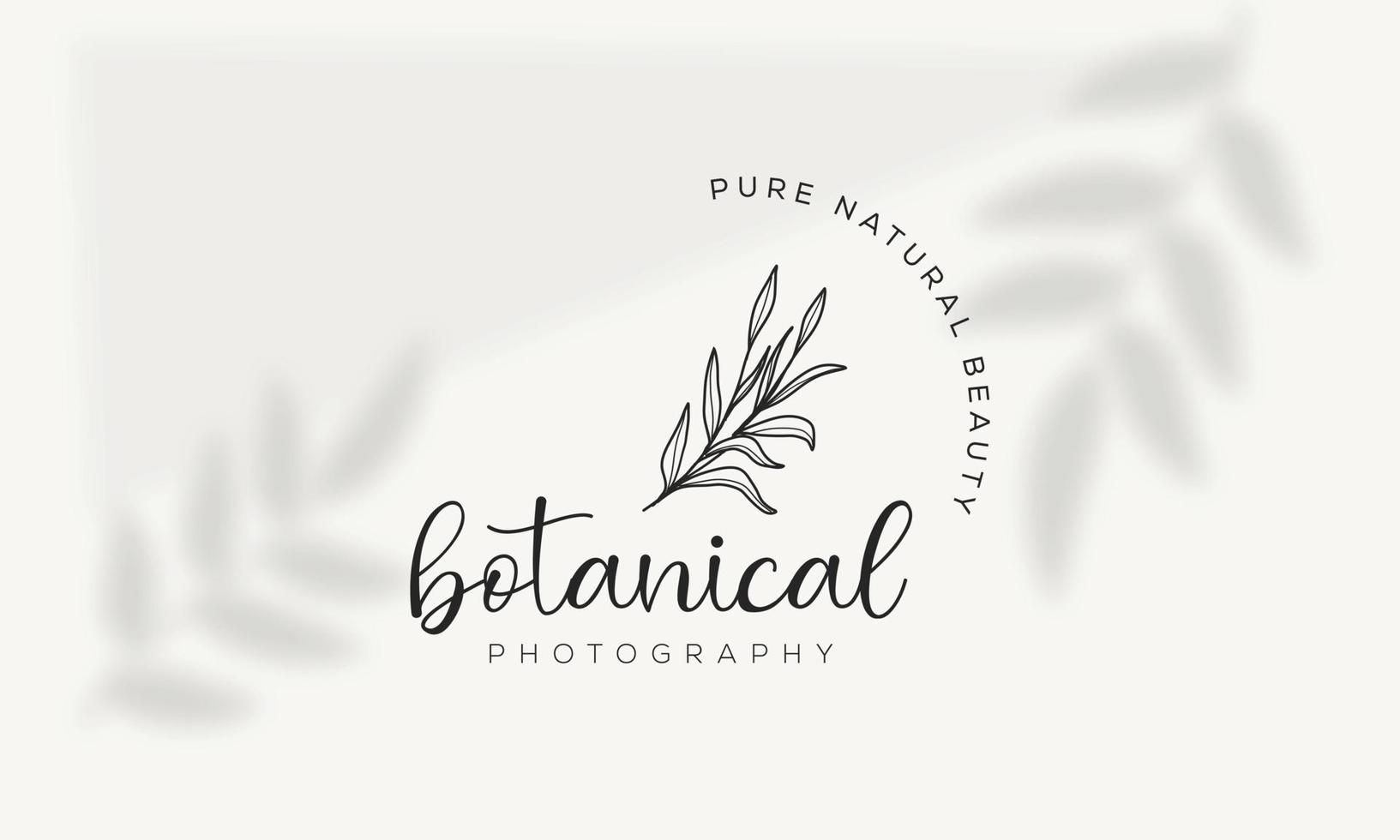 elemento floral botânico logotipo desenhado à mão com flores silvestres e folhas. logotipo para spa e salão de beleza, boutique, loja orgânica, casamento, designer floral, interior, fotografia, cosmético. vetor