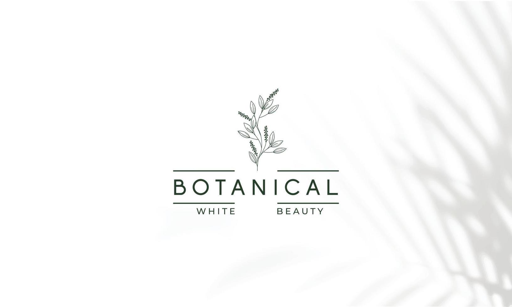 elemento floral botânico logotipo desenhado à mão com flores silvestres e folhas. logotipo para spa e salão de beleza, boutique, loja orgânica, casamento, designer floral, interior, fotografia, cosmético. vetor