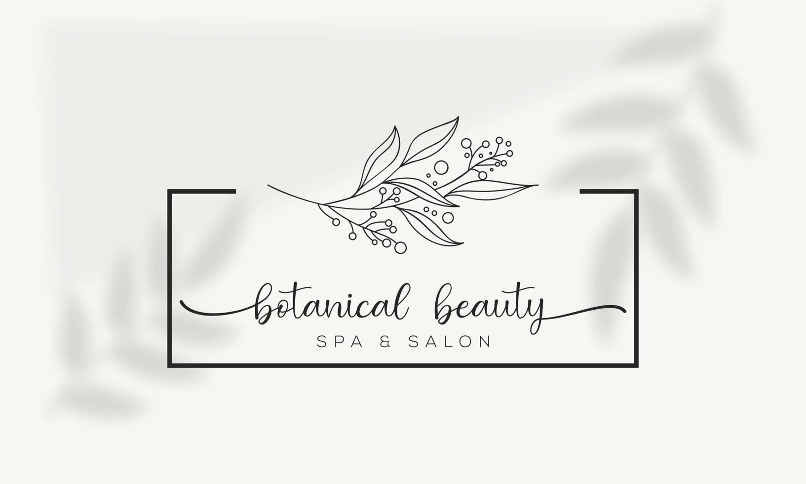 elemento floral botânico logotipo desenhado à mão com flores silvestres e folhas. logotipo para spa e salão de beleza, boutique, loja orgânica, casamento, designer floral, interior, fotografia, cosmético. vetor