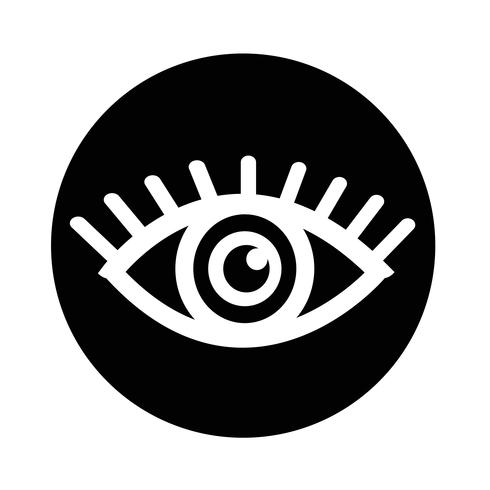 Sinal do ícone do olho vetor