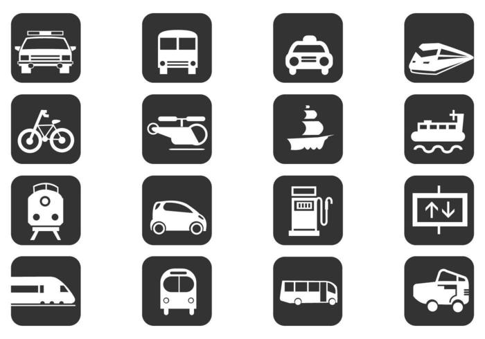 Pacote de ícones de vetor de transporte