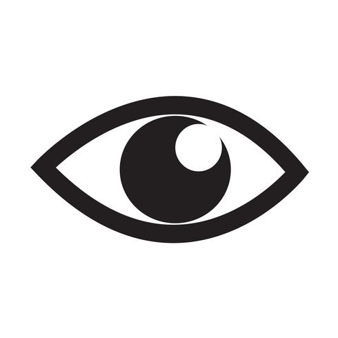 ícone de olho ilustração vetorial vetor