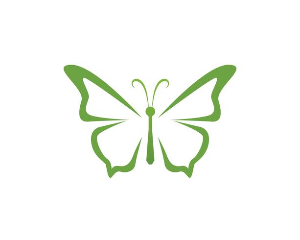 Borboleta beleza logotipo simples, colorido ícone. Logotipo. Ilustração vetorial vetor