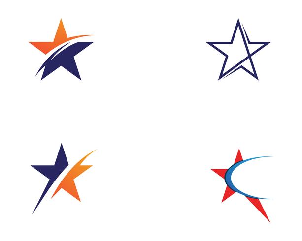 Projeto da ilustração do ícone do vetor do logotipo da estrela