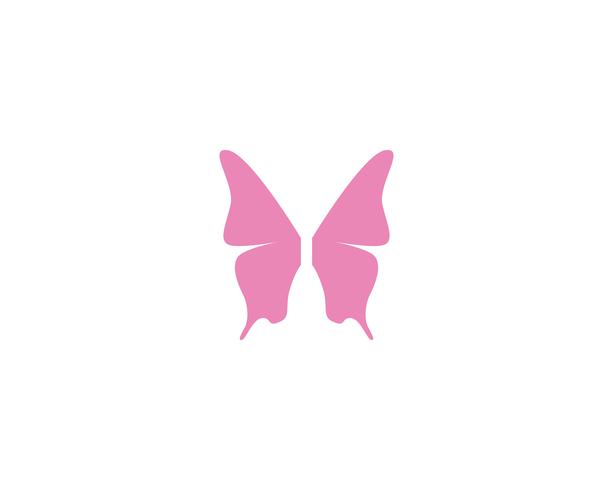 Borboleta simples conceitual, ícone colorido. Logotipo. Ilustração vetorial vetor