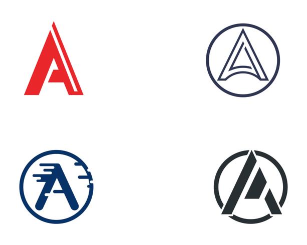 Um ícone de vetor de modelo de negócios carta de logotipo