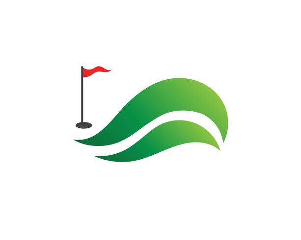 Elementos de símbolos de ícones de clube de golfe e imagens de vetor de logotipo