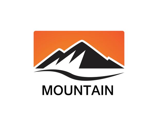 Inspirações de design de logotipo de montanha paisagem minimalista vetor