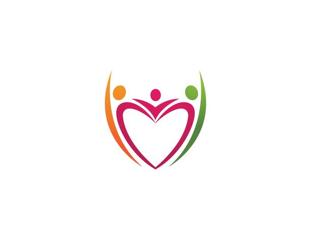 Pessoas de saúde Human character character logo vector de ilustração