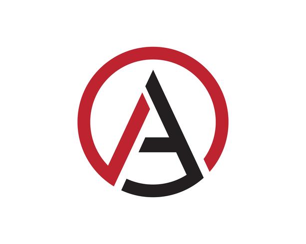A Letter Logo Business Template Vetor ícone