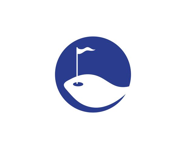 Elementos de símbolos de ícones de clube de golfe e imagens de vetor de logotipo