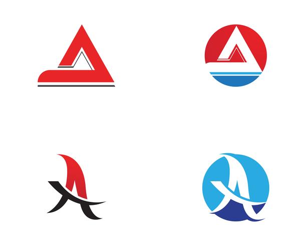 Um logotipo de carta de negócios e ícone de vetor de modelo de símbolo