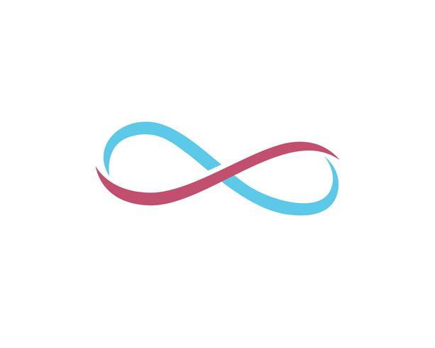 logotipo de infinito e app de ícones de modelo de símbolo vetor