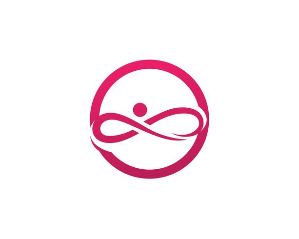 logotipo de infinito e símbolo modelo ícones app vector