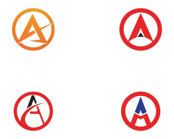 Um logotipo de carta de negócios e ícone de vetor de modelo de símbolo