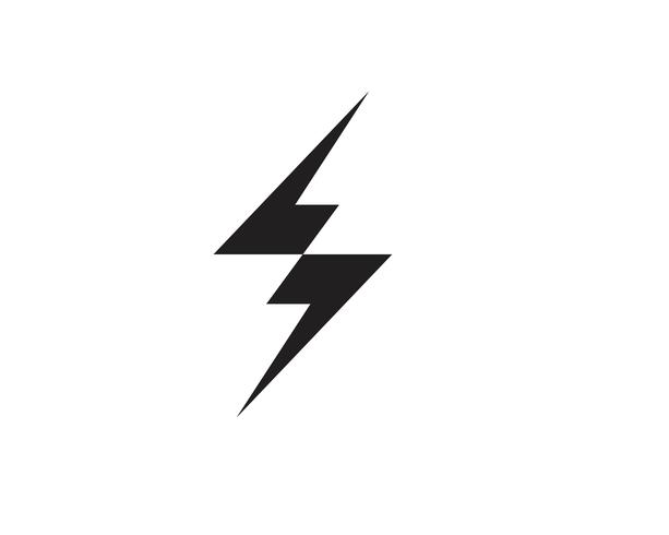 Flash thunderbolt modelo vector icon ilustração vector