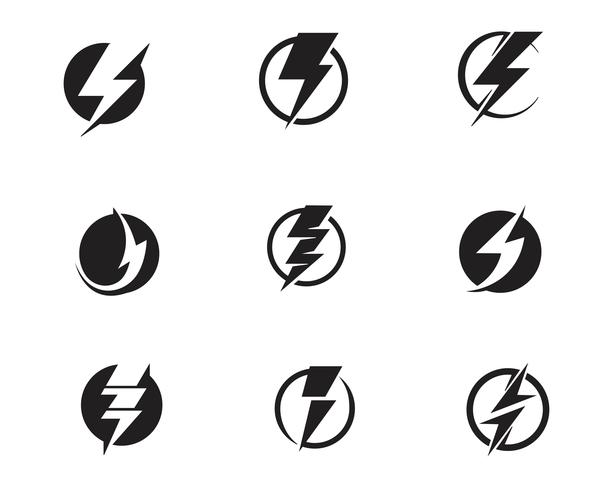 Flash thunderbolt modelo vector icon ilustração vector