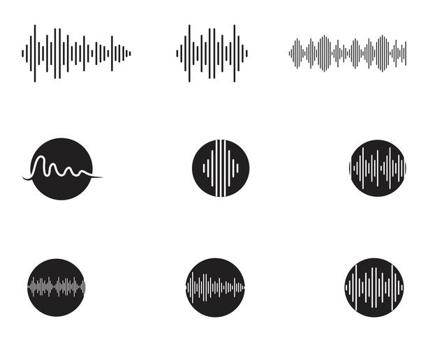 Ilustração do vetor de ondas sonoras