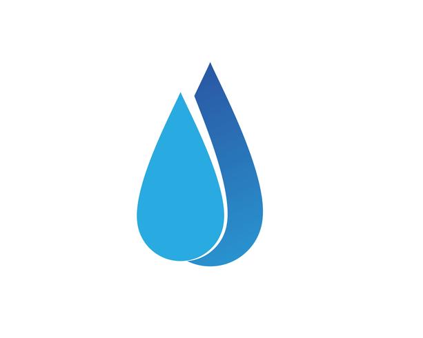 Logotipo de natureza da água e app de ícones de modelo de símbolos vetor