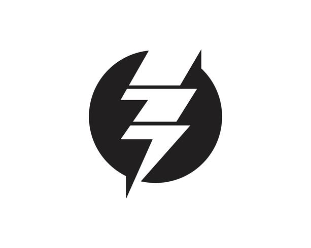 Flash thunderbolt modelo vector icon ilustração vector