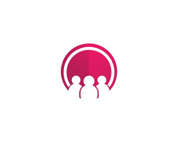 Adoção e assistência comunitária Logo template vector