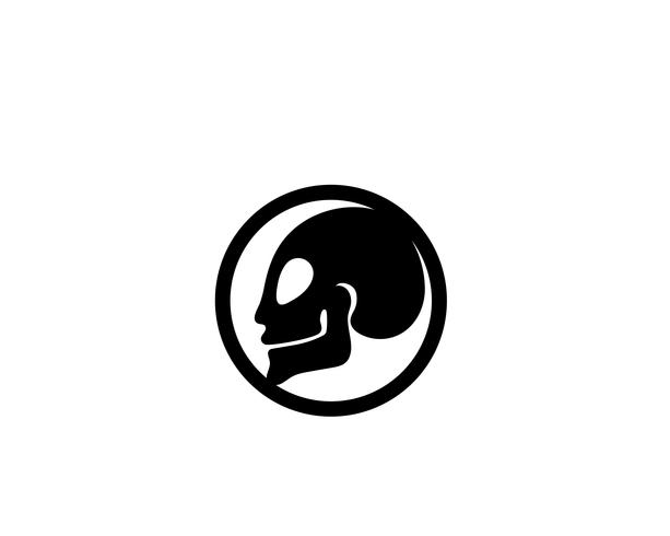 Vetores de logotipo e símbolo de cabeça de caveira