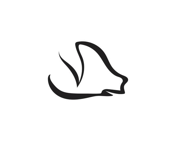 Porco cabeça logotipo animal vetor