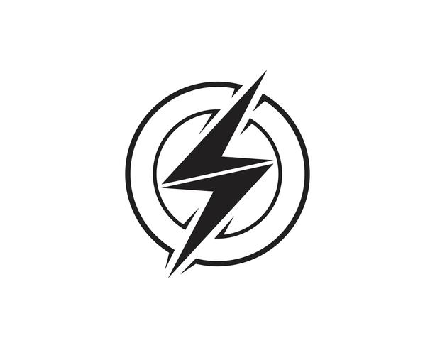 Flash thunderbolt modelo vector icon ilustração vector