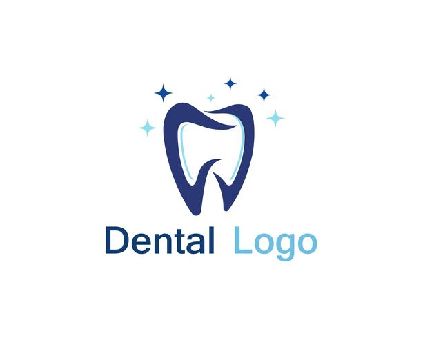 Logotipo e símbolo de atendimento odontológico vetor