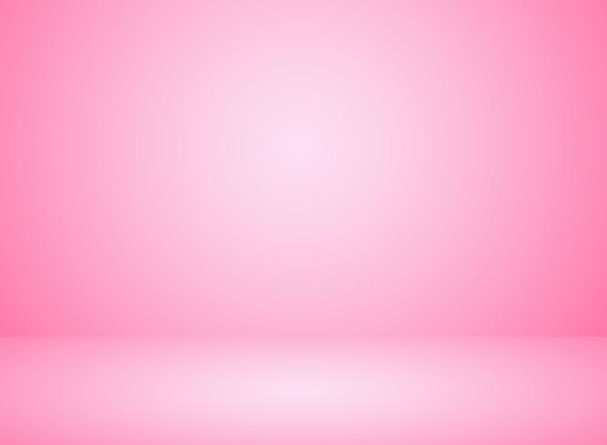 Fundo cor-de-rosa interior da cor da sala do estúdio com efeito da luz. vetor