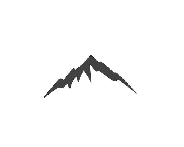 Modelo de negócios de logotipo de montanha vetor