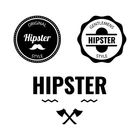 Emblema Hipster vetor