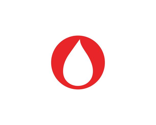 Logotipo de ícone de vetor de sangue