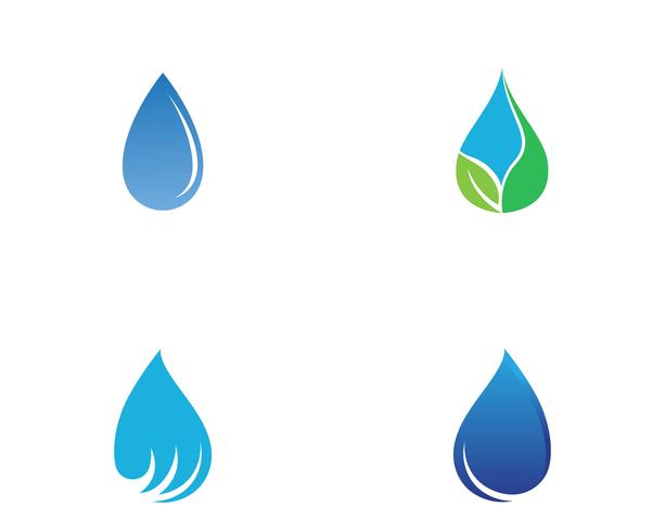 Gota de água Logo Template vector