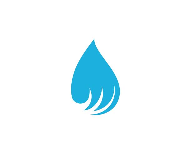 Gota de água Logo Template vector