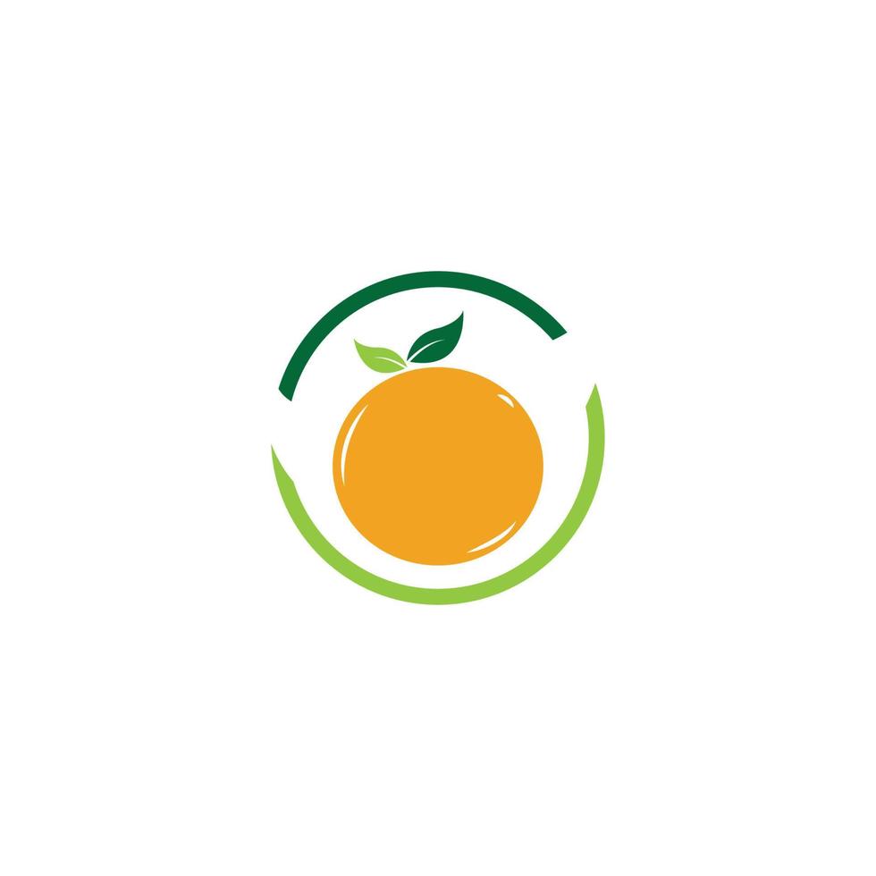 design de logotipo laranja vector ícone ilustração design